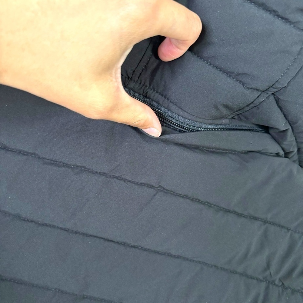 NWT Nautica Black Lightweight Puffer Jacket with Removable Hood MSRP $200 - XS - Picture 8 of 14